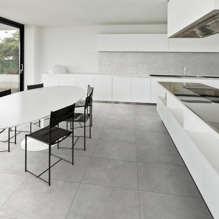 Marbella Perla Gray 24x24 Matte Porcelain Tile - Lux Tile