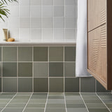 Born Sage Green 5x5 Matte Porcelain Tile - Lux Tile