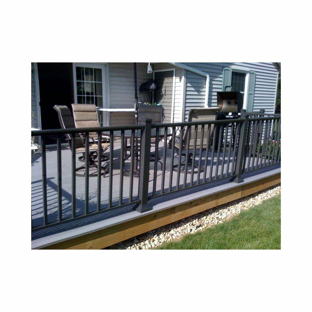 EZ Handrail 2.75 in. Bronze Top and Bottom Post Mount Kit