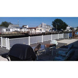 EZ Handrail 2.75 in. White Top and Bottom Post Mount Kit