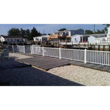 EZ Handrail 2.75 in. White Top and Bottom Post Mount Kit