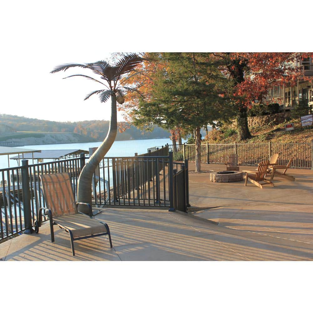EZ Handrail 6 ft. x 36 in. Textured Black Aluminum Baluster Railing Kit