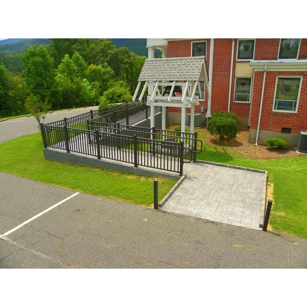 EZ Handrail 8 ft. x 42 in. Bronze Aluminum Baluster Railing Kit
