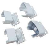 EZ Handrail White Aluminum Pivot Bracket Kit