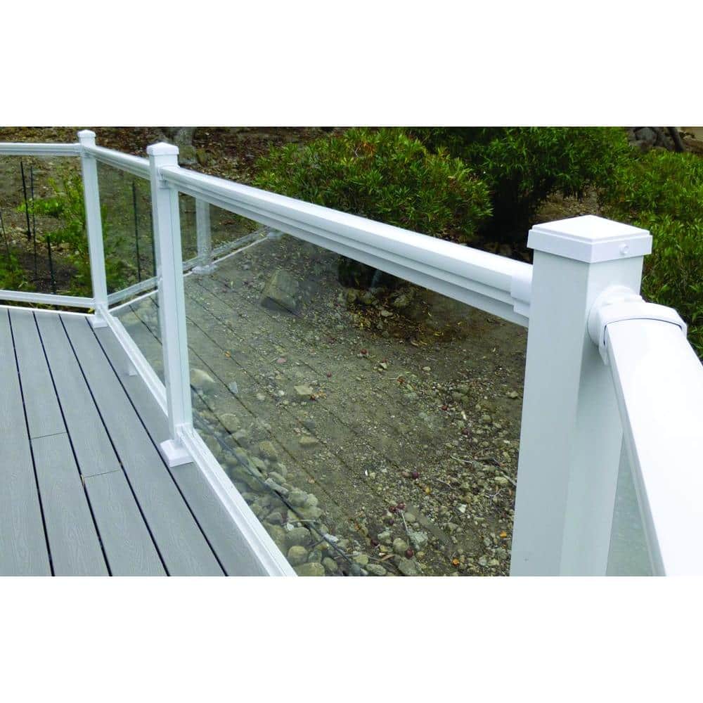 EZ Handrail White Aluminum Pivot Bracket Kit