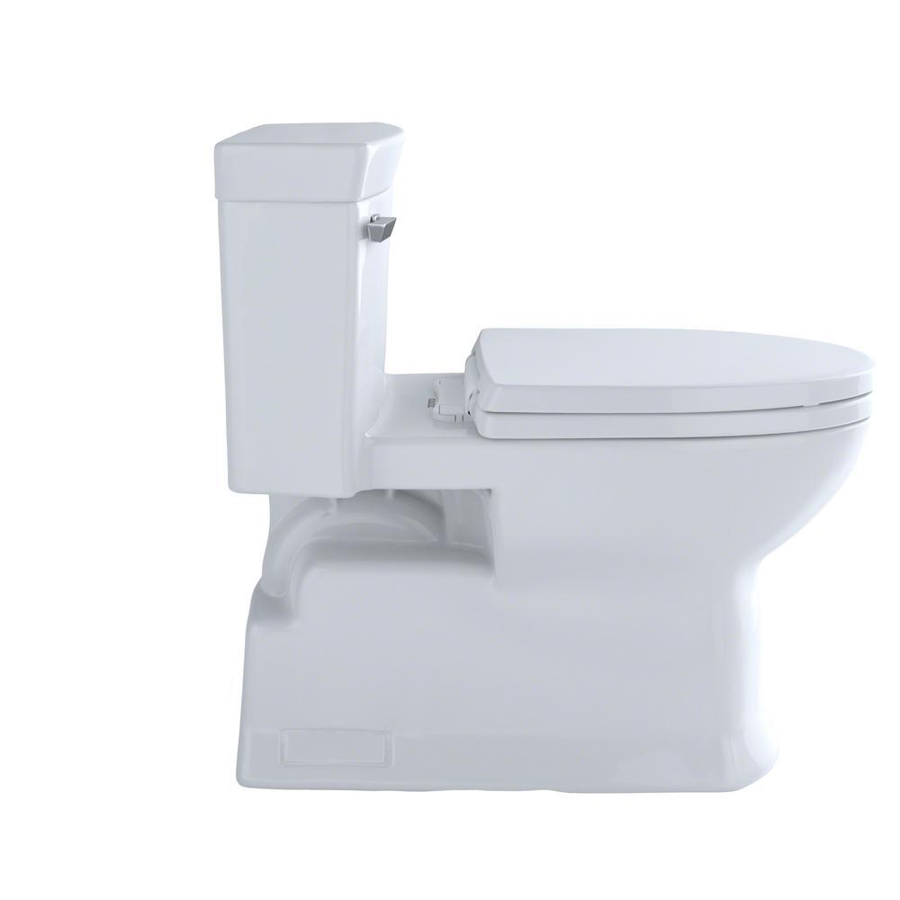 Eco Soiree 1-Piece 1.28 GPF Single Flush Elongated Skirted Toilet with CeFiONtect in Sedona Beige - Super Arbor