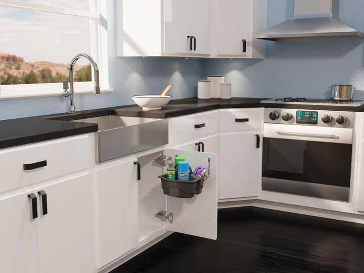 Rev-A-Shelf 9.75-in W x 8.25-in H 1-Tier Pull Out Metal Cleaning Caddy