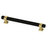 Wrapped Square 3 in. (76mm) Center-to-Center Satin Nickel Drawer Pull - Super Arbor
