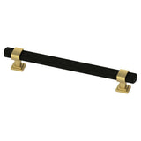 Wrapped Square 3 in. (76mm) Center-to-Center Satin Nickel Drawer Pull - Super Arbor