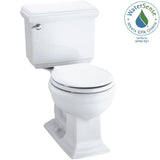 Memoirs Classic 2-Piece 1.28 GPF Single Flush Round Toilet with AquaPiston Flushing Technology in White - Super Arbor