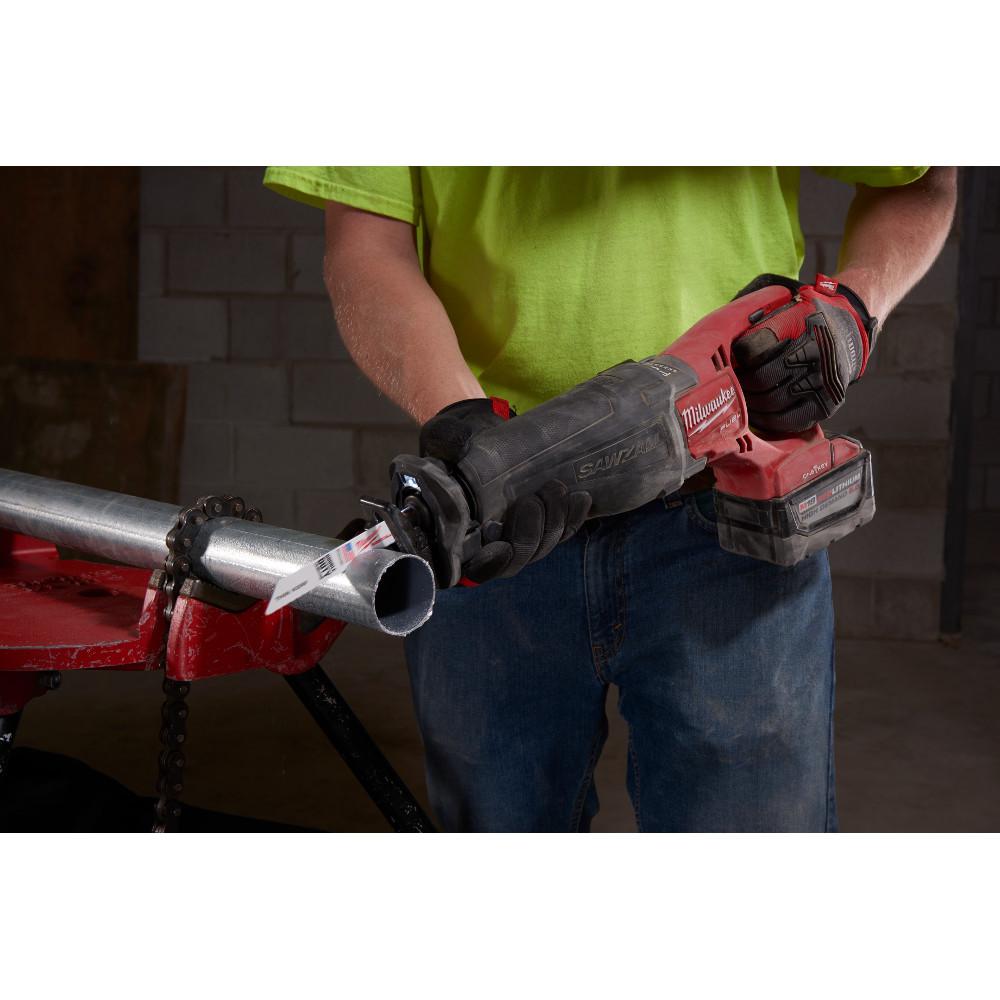 M18 FUEL ONE-KEY 18-Volt Lithium-Ion Brushless Cordless SAWZALL Reciprocating Saw Kit with Two 9.0Ah Batteries - Super Arbor