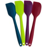 Premium Silicone BPA-Free Spatula, Stainless Steel Core, 500°F Heat-Resistant, Non-Stick, Dishwasher Safe (Set of 4)