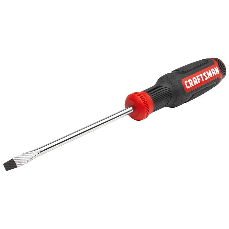 CRAFTSMAN Bi-Material Handle 3/16-in Slottedhead Screwdriver
