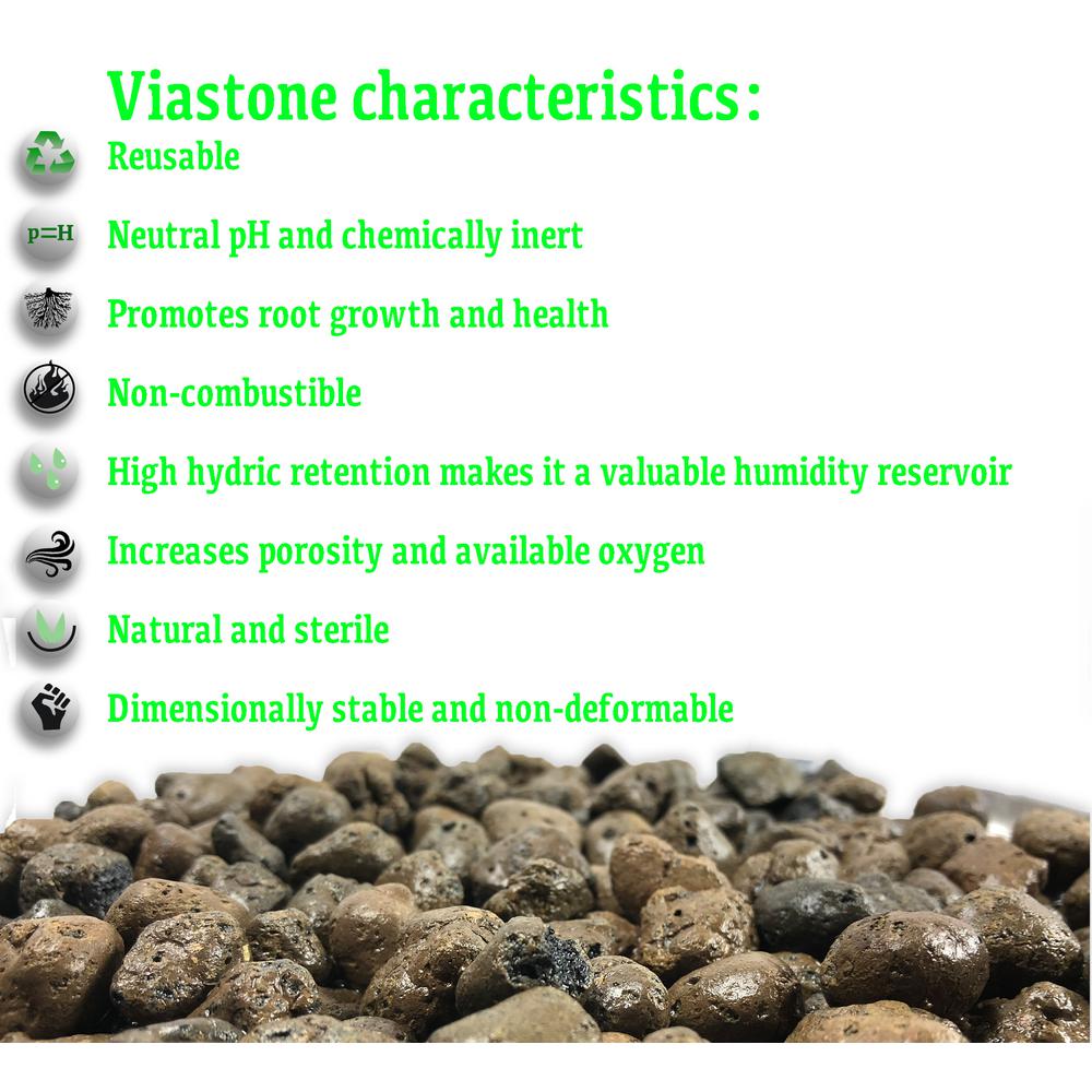 Viagrow 1.76 cu. ft. ViaStone Hydroponic Gardening Medium Grow Rock - Super Arbor