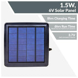 24 ft. Solar Outdoor Party LED String Lights with 12 LED S14 Bulbs