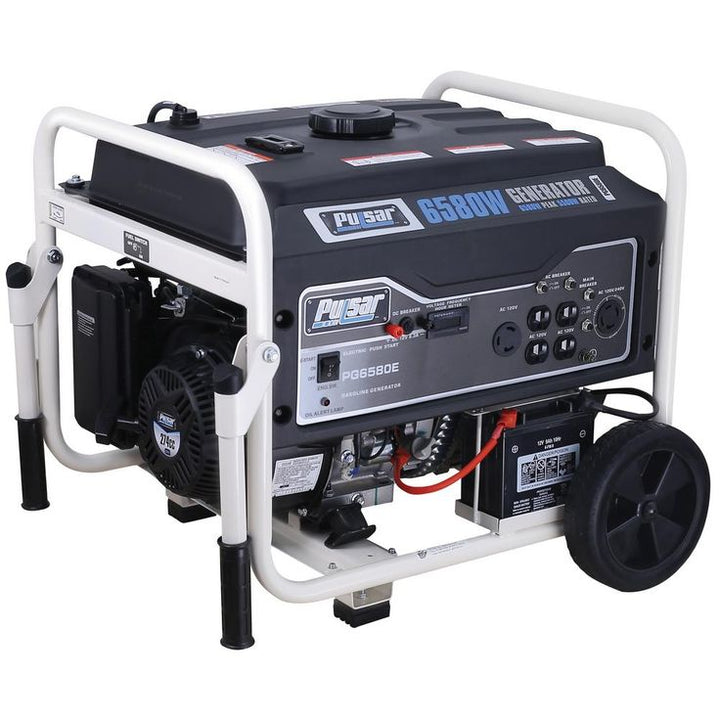 Pulsar 6,580/5,500-Watt Gasoline Powered Electric/Recoil Start Portable Generator with CARB Compliant 274 cc Engine