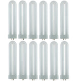 8 in. 15-Watt T6 U-Bent Ful Twin Tube Plugin CFL Light Bulb Black Light (12-Pack) - Super Arbor