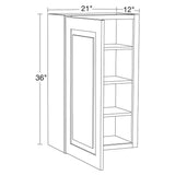 Home Decorators Collection Grayson 21 in. W x 12 in. D x 36 in. H Assembled Plywood Wall Kitchen Cabinet in Pacific White with Soft Close