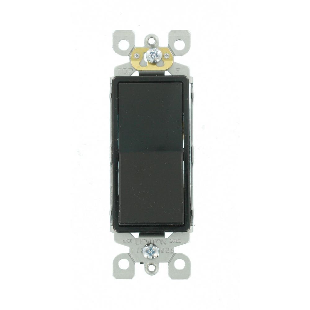 Decora 15 Amp Single Pole Rocker AC Quiet Light Switch, White (10-Pack) - Super Arbor
