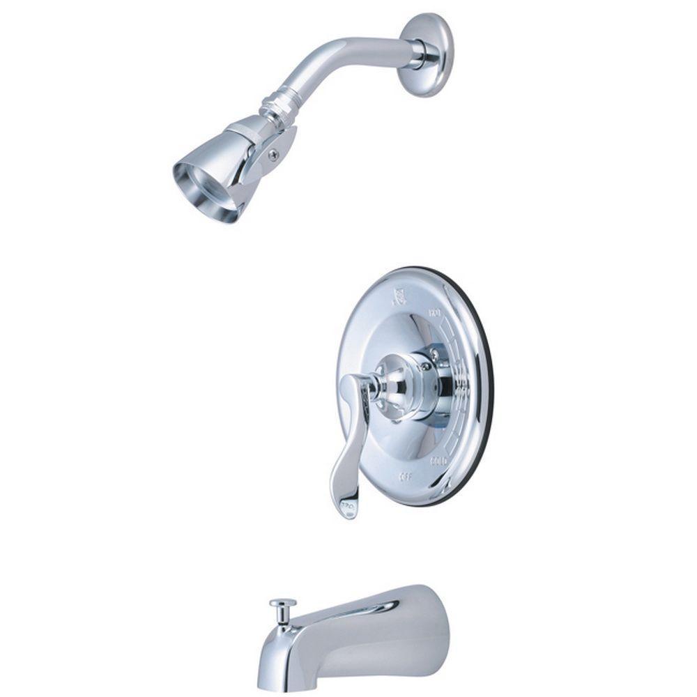 French Single-Handle 5-Spray Tub and Shower Faucet in Brushed Nickel (Valve Included) - Super Arbor