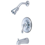 French Single-Handle 5-Spray Tub and Shower Faucet in Brushed Nickel (Valve Included) - Super Arbor