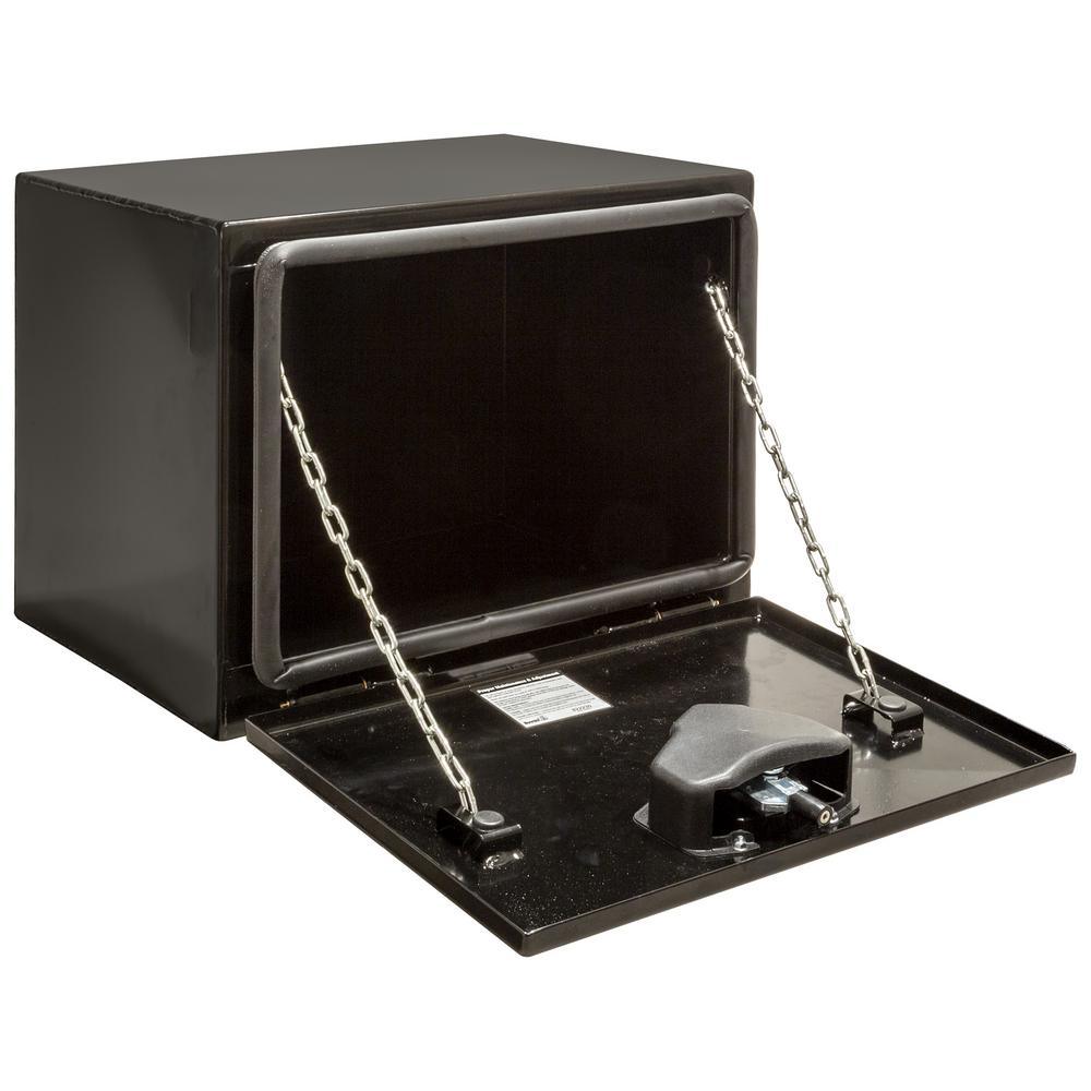 Buyers Products Company 18 in. x 18 in. x 36 in. XD Gloss Black Steel Underbody Truck Tool Box - Super Arbor