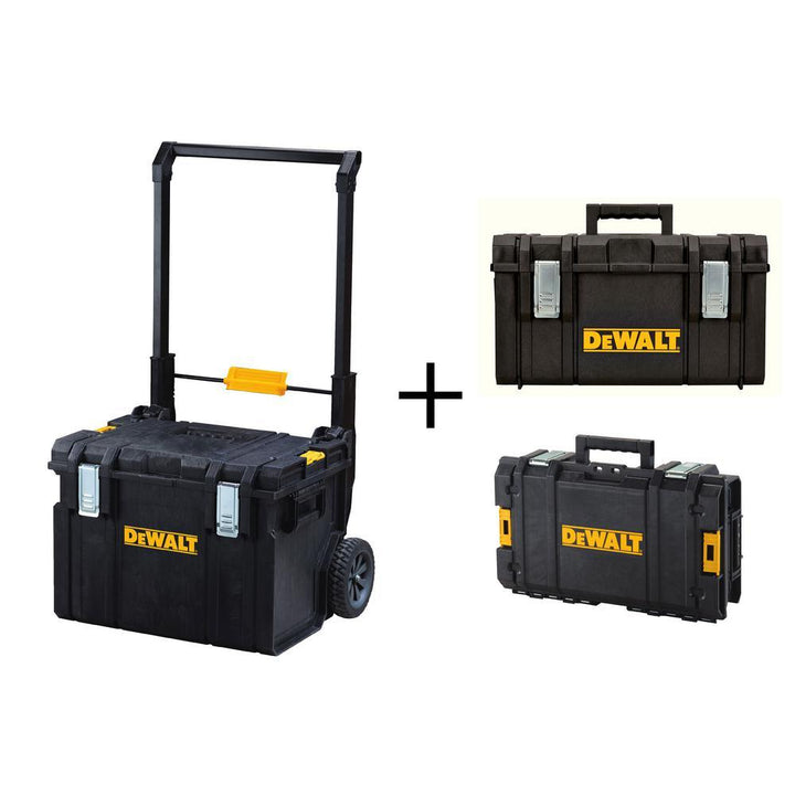 TOUGHSYSTEM 22in. Mobile Tool Box, 22 in. Medium Tool box and 22 in. Small Tool Box Combo (3-Piece Set) - Super Arbor