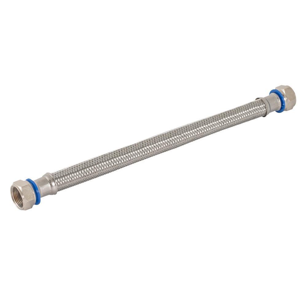 Water-Flex 3/4 in. FIP x 3/4 in. FIP x 18 in. Steel-Flex Flexible Stainless Steel Connector - Super Arbor