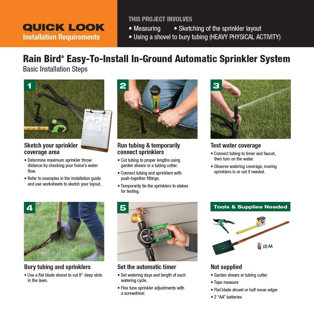 Easy to Install In-Ground Automatic Sprinkler System - Super Arbor