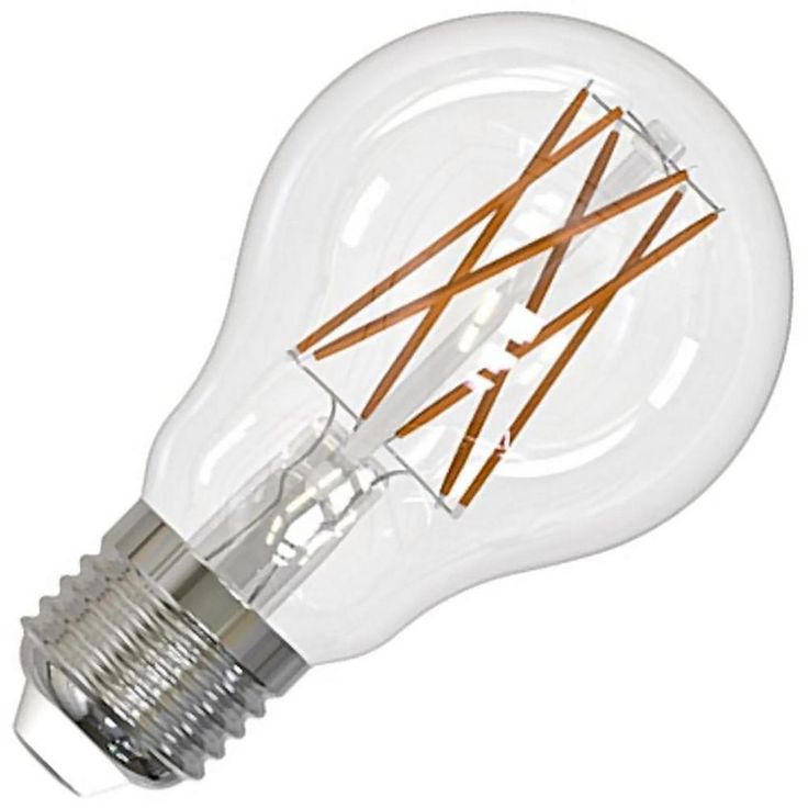 Bulbrite 75-Watt Equivalent A19 Clear Dimmable Edison LED Light Bulb Warm White (2-Pack)