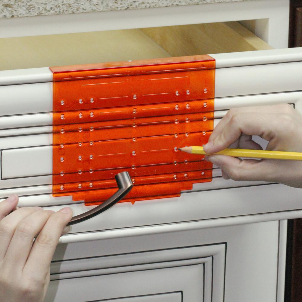 Knob Handle Pull Drill Mounting Template For Cabinet Doors And Drawers - Super Arbor
