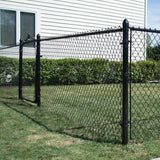 Everbilt 2-3/8 in. Galvanized Steel Chain Link Fence Black Post Hinge