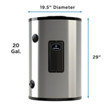20 Gal. 10-Year 1440-Watt Electric Point of Use Water Heater with Durable 316 l Stainless Steel Tank - Super Arbor