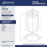 Prime 36 in. x 76-3/4 in. Semi-Frameless Corner Sliding Shower Enclosure in Brushed Nickel with Base and Backwalls
