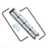 48-Port eXtreme Cat 6+ Flat 110-Style 2RU Patch Panel with Cable Management Bar, Black - Super Arbor