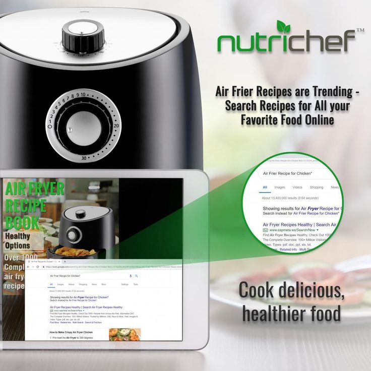 Black Countertop Air Fryer Oven Cooker Healthy Kitchen Convection Air Fry Cooking