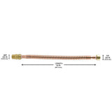 3/4 in. MIP x 3/4 in. FIP x 18 in. Copper Water Heater Connector - Super Arbor