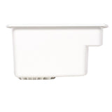 Latitude 25 in. x 22 in. Vikrell Self-Rimming Utility Sink in White - Super Arbor
