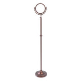 Allied Brass 10.5-in x 68-in Satin Brass Double-Sided Magnifying Freestanding Vanity Mirror
