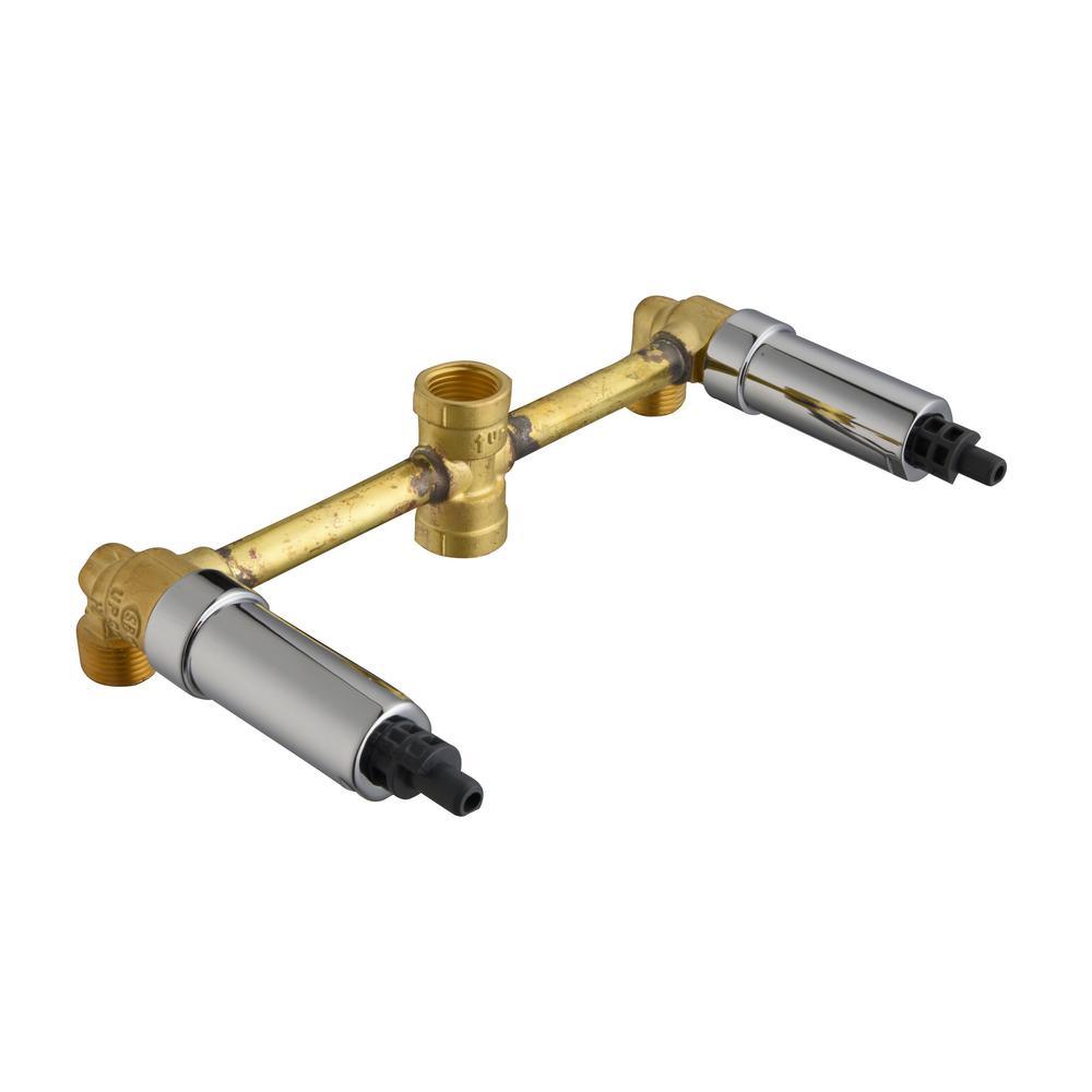 Aragon 2-Handle 1-Spray Tub and Shower Faucet in Chrome (Valve Included) - Super Arbor
