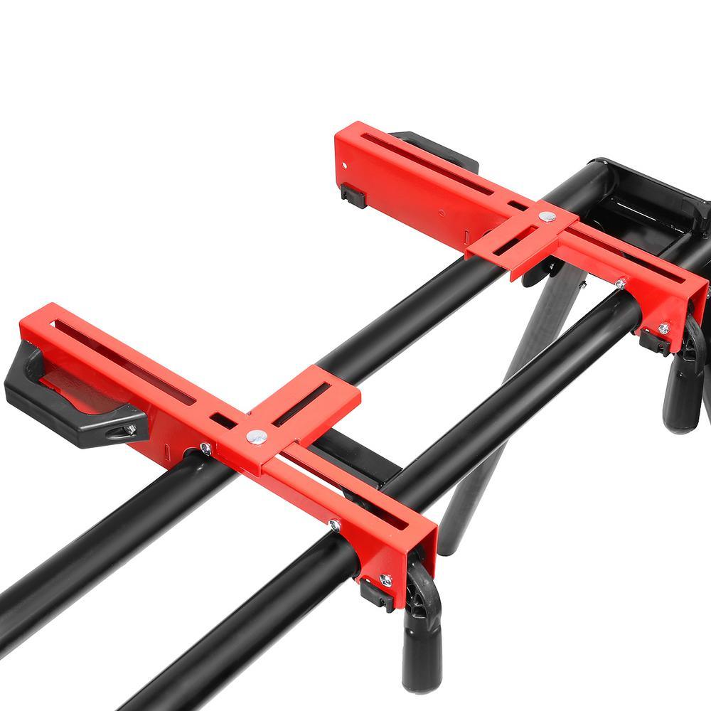 40-1/2 in. x 83 in. Universal Rolling Miter Saw Compound Roller Stand - Super Arbor