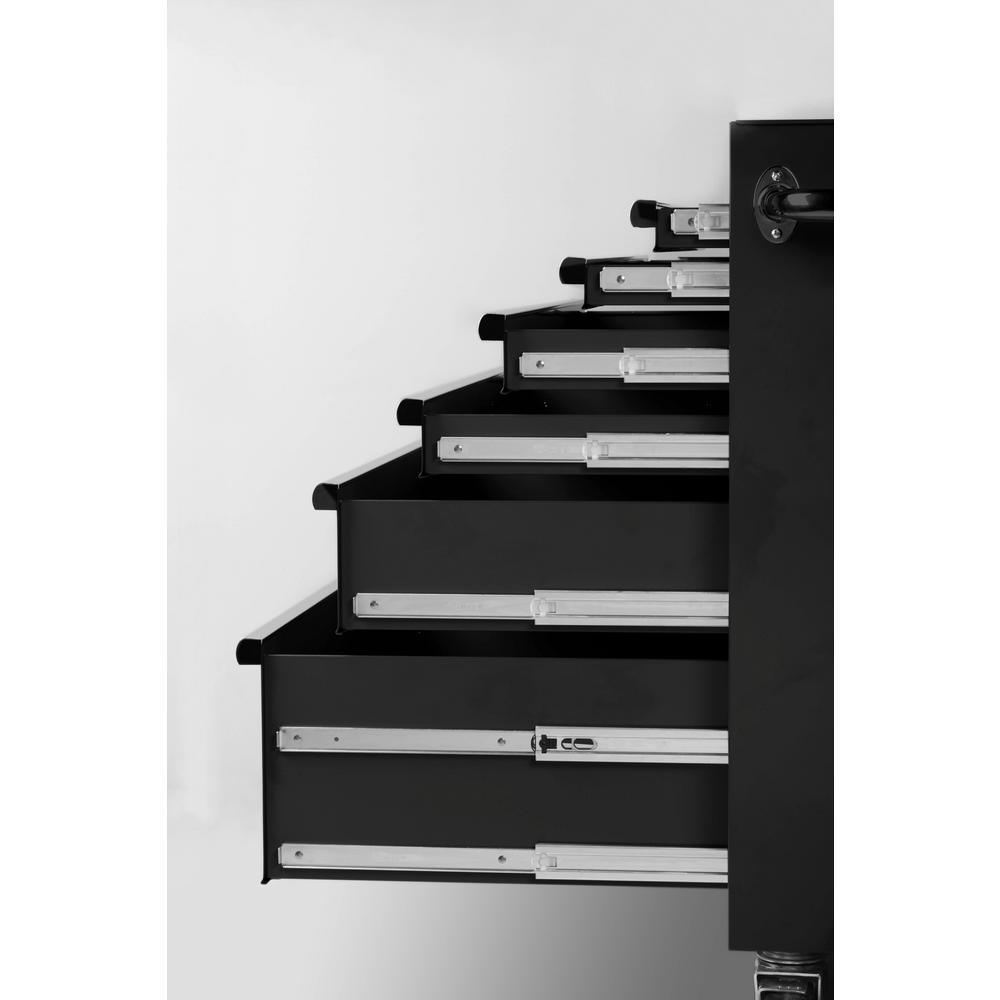 36 in. W 6-Drawer, Deep Tool Chest Cabinet in Gloss Black
