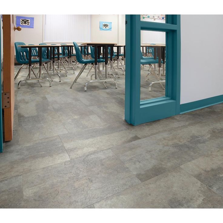 Floorworks Quarry Slate 12 in. x 18 in. Luxury Vinyl Tile Flooring (24 Tiles/36 sq. ft.)