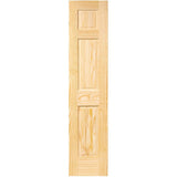 18 in. x 96 in. 6-Panel Pine Unfinished Solid Core Interior Door Slab - Super Arbor