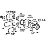 Drawer and Cabinet Lock, 5/8 in., Diecast, Stainless Steel, 5/16 in. Max. Panel - Super Arbor