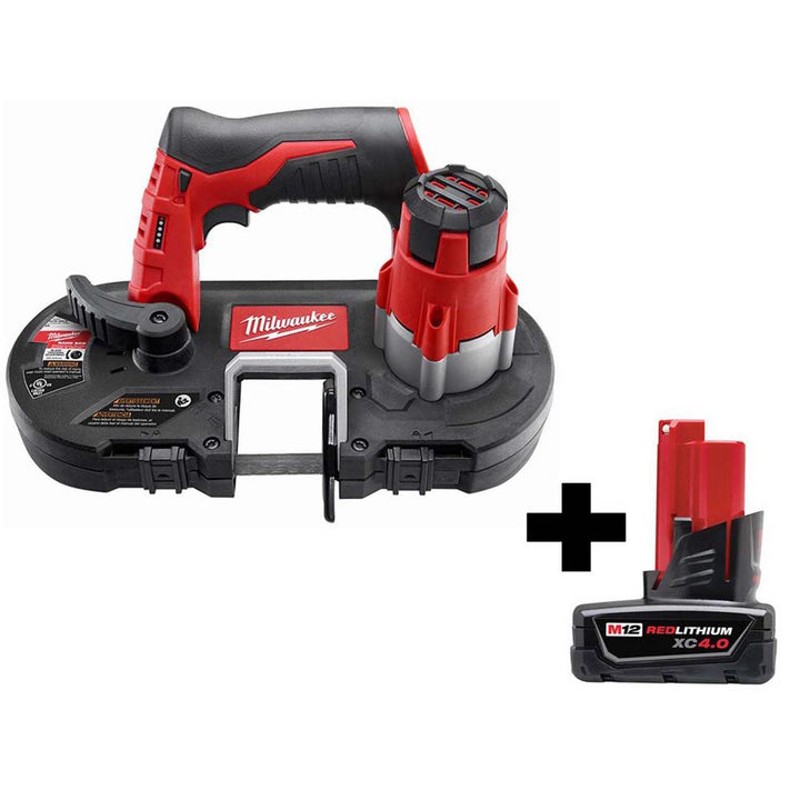 M12 12-Volt Lithium-Ion Cordless Sub-Compact Band Saw with 4.0 Ah M12 Battery - Super Arbor