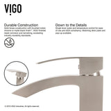 Single Hole Single-Handle Vessel Bathroom Faucet in Brushed Nickel - Super Arbor