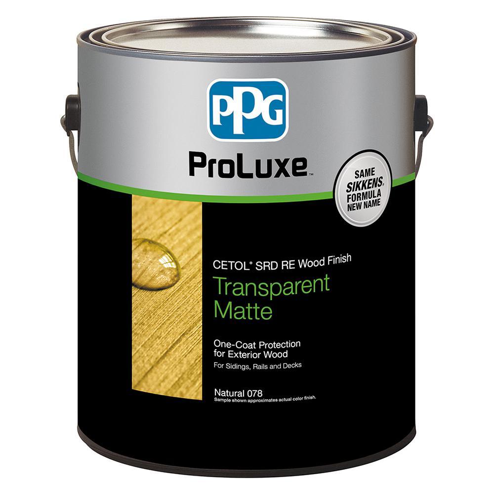 PPG ProLuxe 1 gal. Teak RE SRD Exterior Transparent Matte Wood Finish - Super Arbor