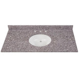 31 in. x 22 in. Stone Effects Vanity Top in Cascade with White Sink - Super Arbor