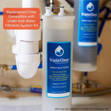 Force Field - Under the Sink 5 in. Replacement Point of Use Water Filter Capsule with Carbon